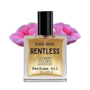 Rentless Perfume Oil Roll-on: Grapefruit, Geranium & Star Anise - Vegan Scent