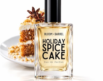 Holiday Spice Cake Perfume: Cinnamon, Nutmeg & Molasses Gourmand Bakery Scent