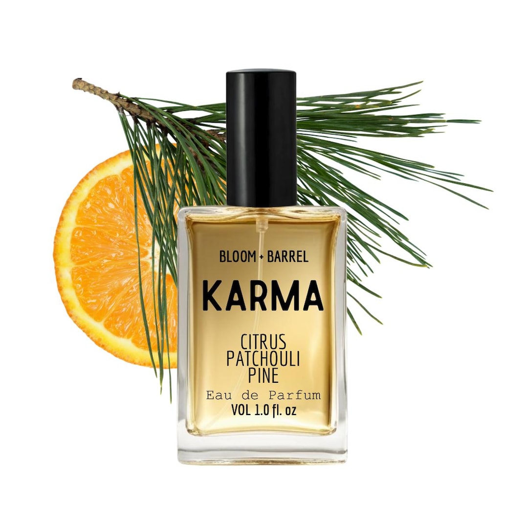 Karma Perfume: Brazilian Orange, Patchouli & Pine Citrus Scent - Etsy