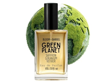 Green Planet Perfume: Saffron, Geranium & Vetiver Scent