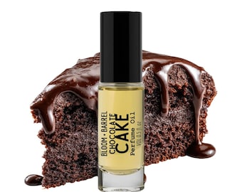 Chocolate Cake Perfume Oil Roll-on: Fudge Icing, Vanilla & Bakery Notes Gourmand Scent