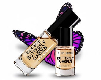 Butterfly Garden Perfume Oil: Banana Leaf, Orchid & Tangerine Gourmand Floral Scent