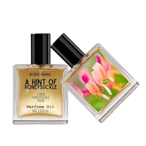 Honeysuckle Perfume Oil Roll-on: Vegan Citrus & Musk Floral Scent