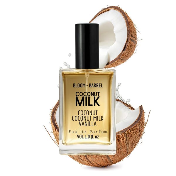 Perfume de leche de coco: Aroma gourmand de coco y vainilla.