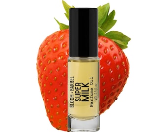 Super (Duper) Milk Perfume Oil Roll-on: Caramel, Strawberry & Lemongrass Scent