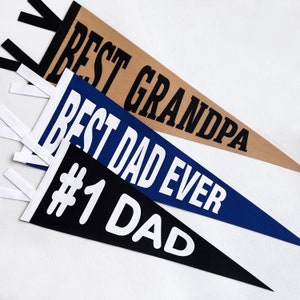 Best dad gift, best dad ever pennant, father day gift, gift for father, best dad ever gift
