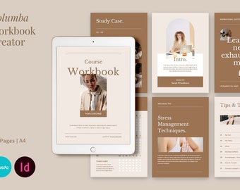 Workbook Template Canva | Workbook Creator Template | Canva & InDesign Template Canva | Coaching Templates | Coaching Worksheet Templates |