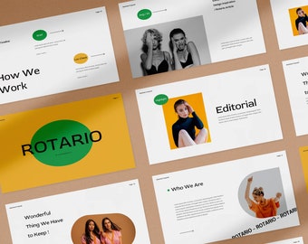 Rotario - Minimalist Powerpoint Template | Lookbook | Catalogue | Ebook | Brochure