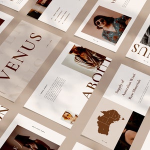 Venus - Minimalist Keynote Template | Lookbook | Catalogue | Ebook | Brochure