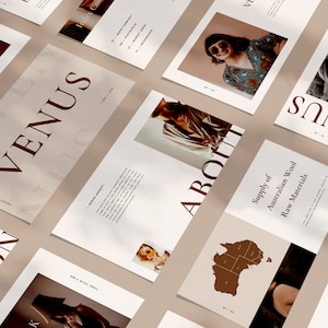ヴィーナス - ミニマリスト パワーポイント テンプレート | ルックブック | カタログ | 電子書籍 | パンフレット