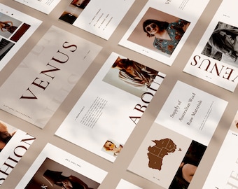Venus - Plantilla de Powerpoint minimalista / Lookbook / Catálogo / Ebook / Folleto