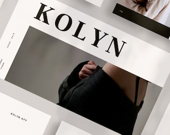 Kolyn - Minimalist Powerpoint Template | Lookbook | Catalogue | Ebook | Brochure