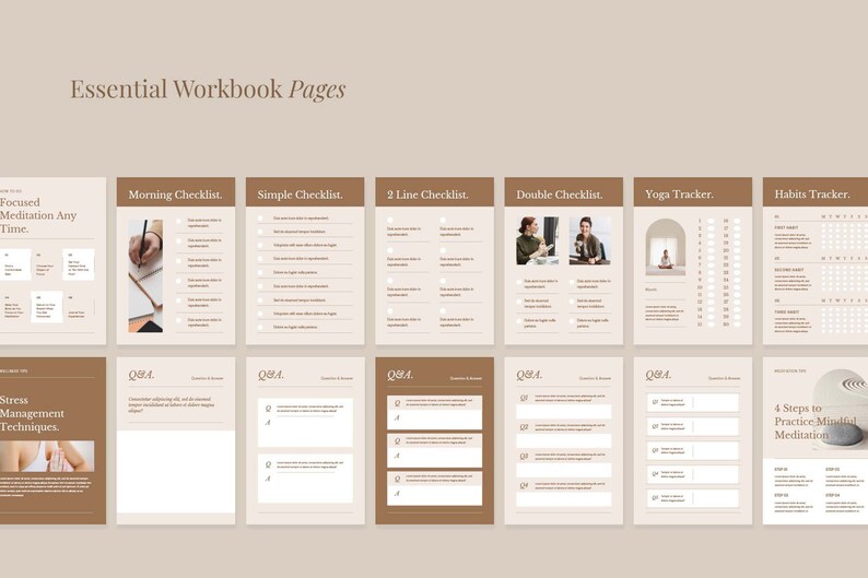 56-page Workbook Template: Canva & Indesign Coaching Worksheets - Etsy ...
