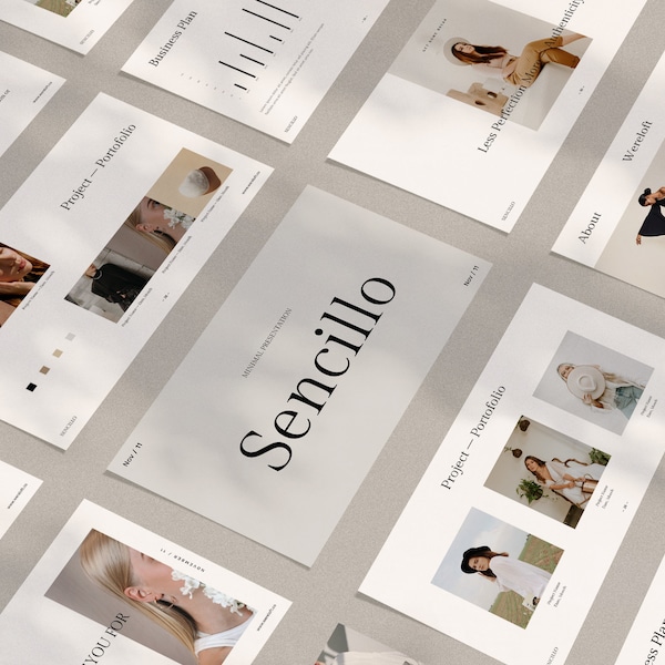 Sencillo Keynote Template | Lookbook | Catalogue | Ebook | Brochure