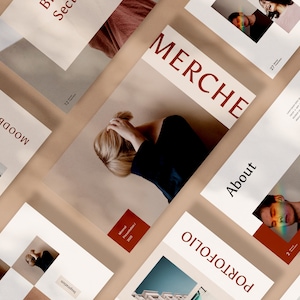 Merche - Minimalist Powerpoint Template | Lookbook | Catalogue | Ebook | Brochure