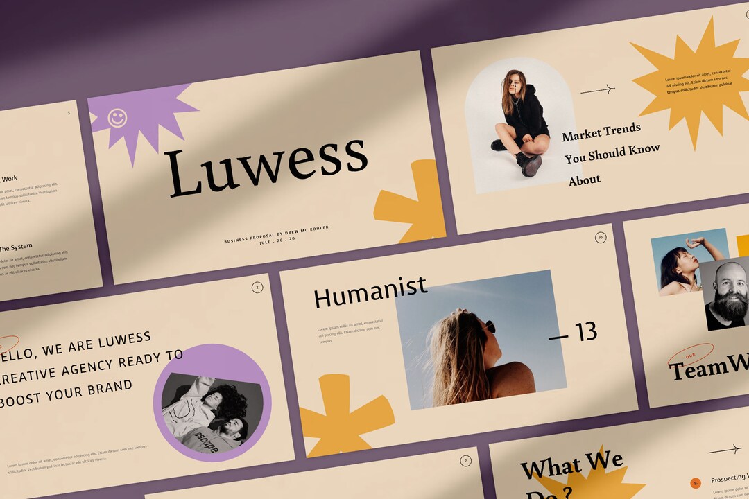 Luwess Minimalist Powerpoint Template Lookbook Catalogue Ebook Brochure ...