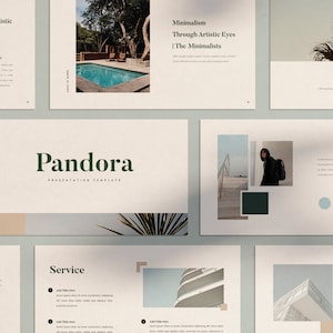 Pandora Minimalist Keynote Template Lookbook Catalogue Ebook Brochure image 1