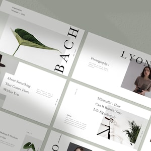 Minimalist Powerpoint Template | Lookbook | Catalogue | Ebook | Brochure