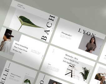 Minimalist Powerpoint Template | Lookbook | Catalogue | Ebook | Brochure