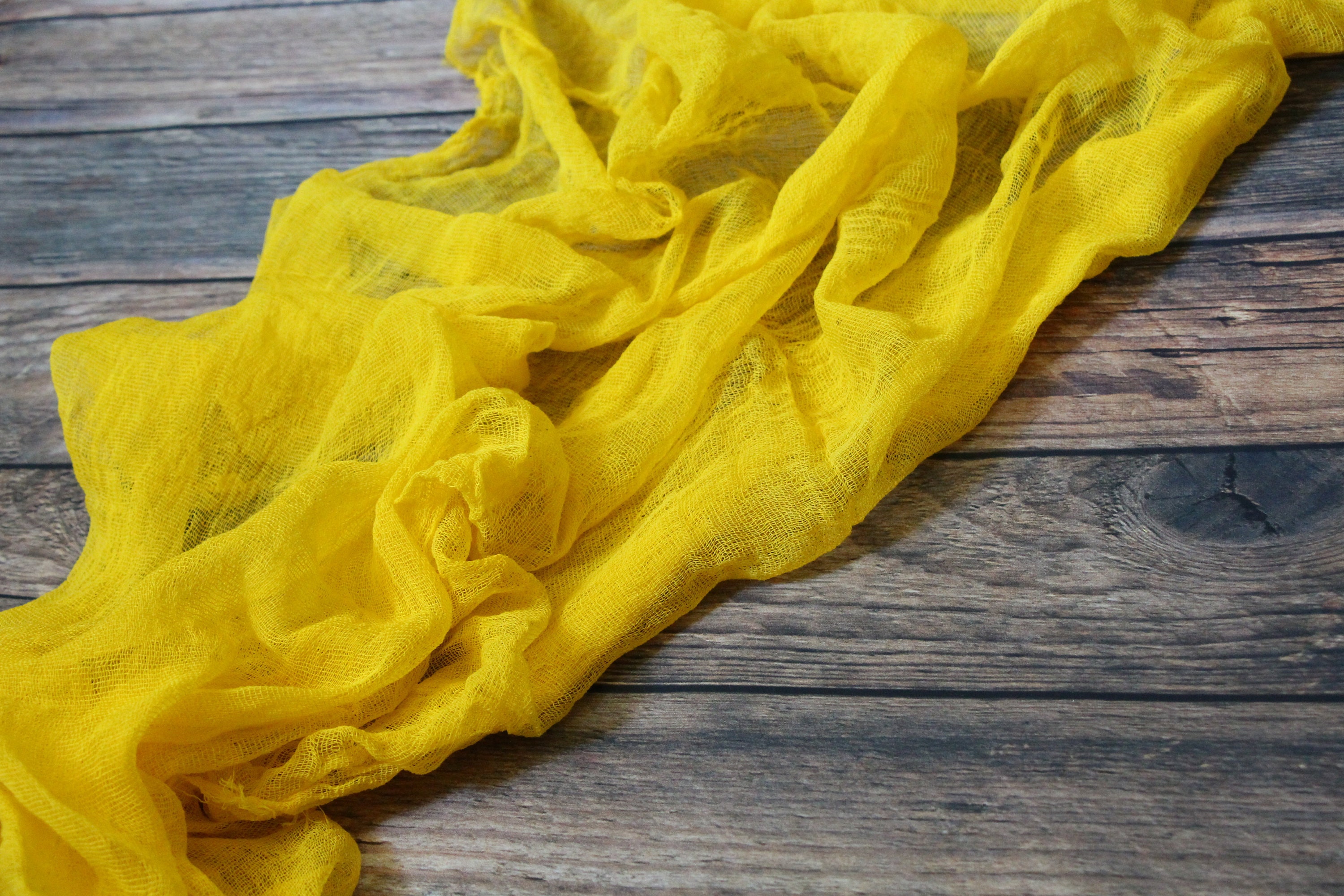 Cotton Table Runner Yellow Cheesecloth Lemon Cotton Boho Etsy