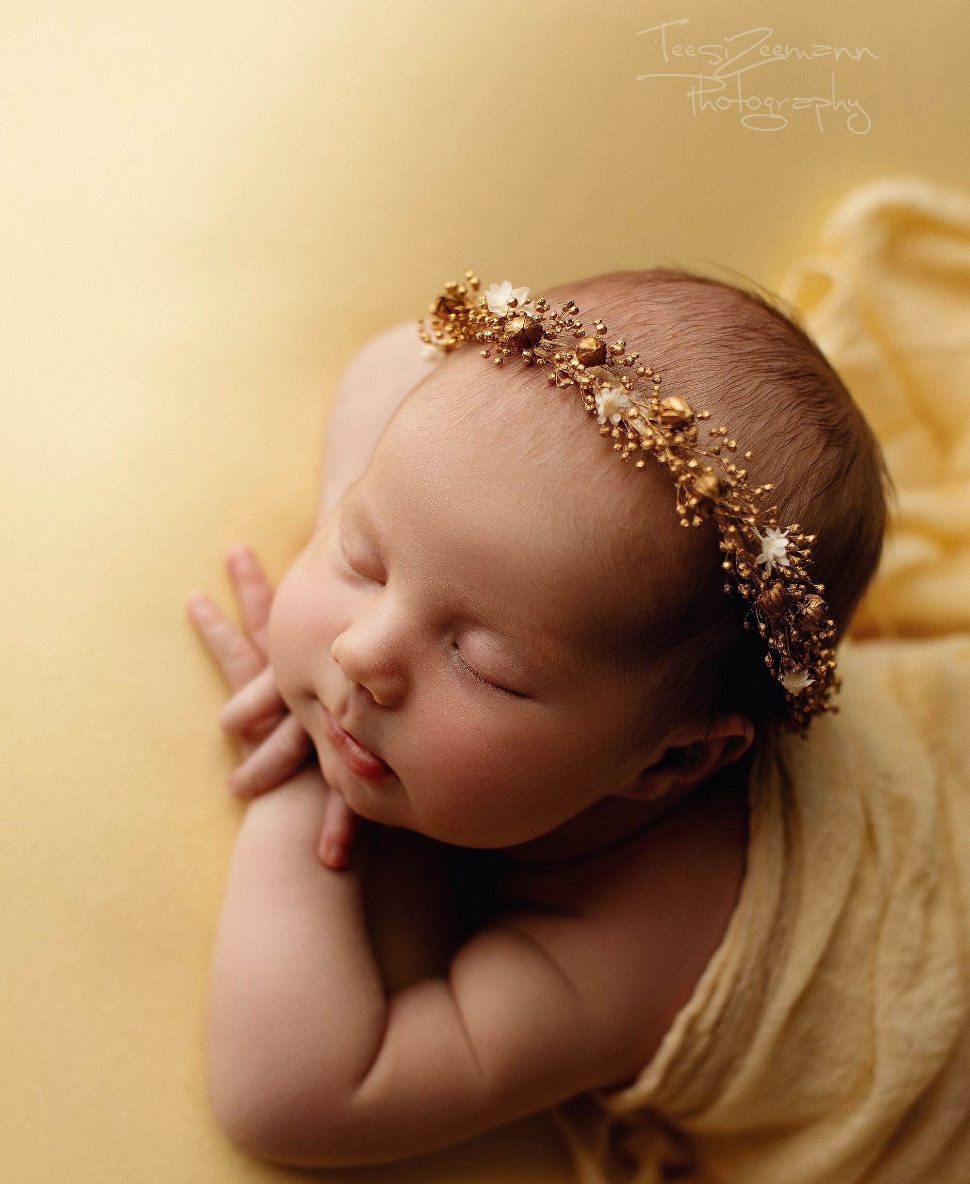 Baby girl gold headband discount
