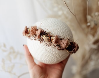 So cute mocca earth brown newborn headband