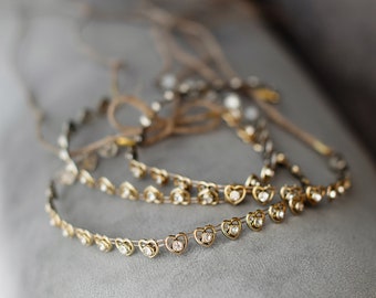 Really romantic golden jewerly  headband with little crystals, baby wreath, star tieback, photoshoot prop, newborn halo