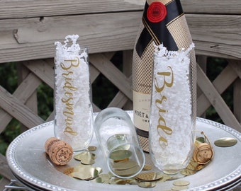 Personalized Stemless Champagne Flutes