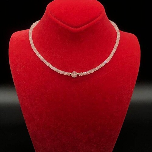Faceted Randall cut rainbow Moonstone necklace and shops bracelet gift set
