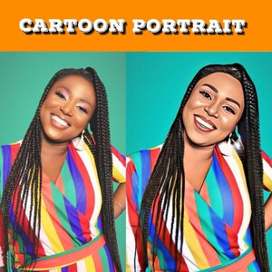Cartoon Avatar, Create a Custom Cartoon Portrait Gift for your loved onces, Family Portrait, Caricature and Illustration
