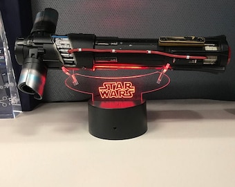 LED Lightsaber Stand, Galaxy's Edge lightsaber stand, Acrylic Lightsaber Stand, Acrylic Lightsaber display