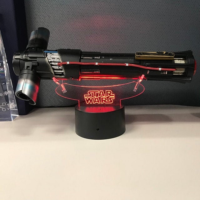 LED Lightsaber Stand Galaxy's Edge Lightsaber Stand Etsy