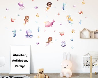 Mundo submarino pegatina de pared habitación de los niños pegatina de pared hoja adhesiva animales del bosque animales habitación del bebé pegatina de pared oso zorro E1226 W#128