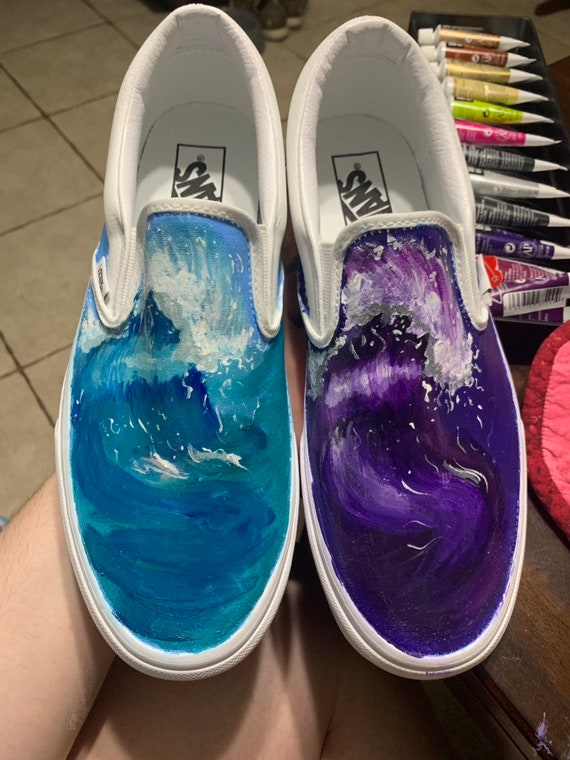 custom purple vans