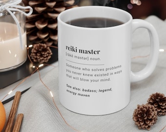 Reiki Mug | Reiki Master Gift | Funny Definition Mug | Spiritual Gift Ceramic Mug 11oz