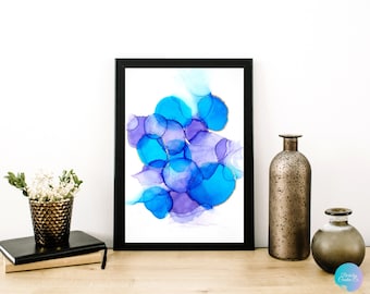 Original Alcohol Ink Painting | 11x14 Art Print | Contemporary Ink Painting and Alcohol Ink Print | Colorful Art | Spiritual Gifts