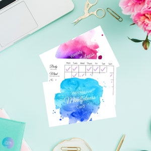 Las tarjetas de atención plena descargables aumentan su bienestar y productividad Imprimibles con este regalo de atención plena meditativa Presente de cuidado personal