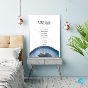 7 Chakras Metaphysical Affirmations Poster Set | Print for Your Meditation Room or Alter | Spiritual Gifts & Decor 18x24 Digital Download