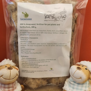 100% laine de mouton, engrais pour plantes en pot et horticulture, 300 g, offre de printemps, livraison gratuite !