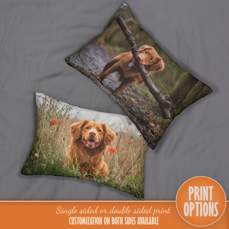 Customizable Pillow Custom Photo Pillow Personalized Picture Pillow Pet Photo Pillow Dog Photo Pillow image 5