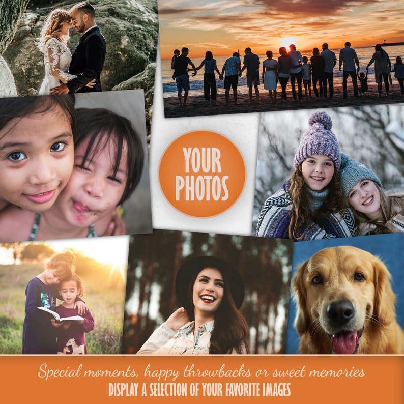 One Year Anniversary Picture Collage with Your Photos - Display a selection of your favorite images!