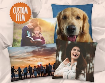 Customizable Pillow | Custom Photo Pillow | Personalized Picture Pillow | Pet Photo Pillow | Dog Photo Pillow