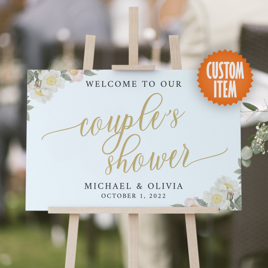 Couples Shower Welcome Sign Wedding Shower Decor - Etsy