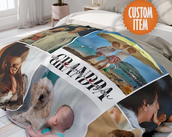 Grandpa Blanket - Custom Photo Blanket | Personalized Gift for Grandfather