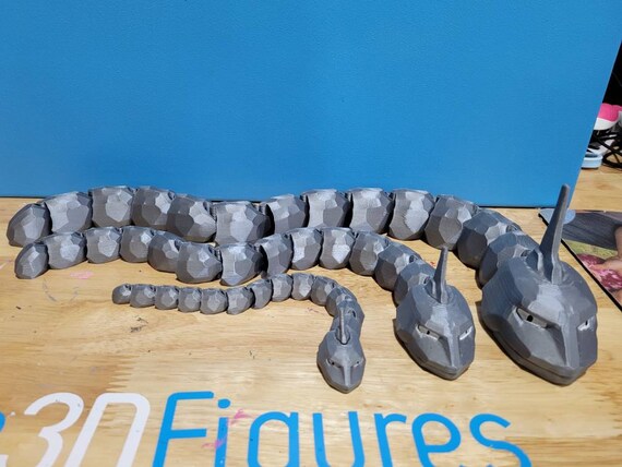 Onix Pokemon Flexible Movement 3D Print 