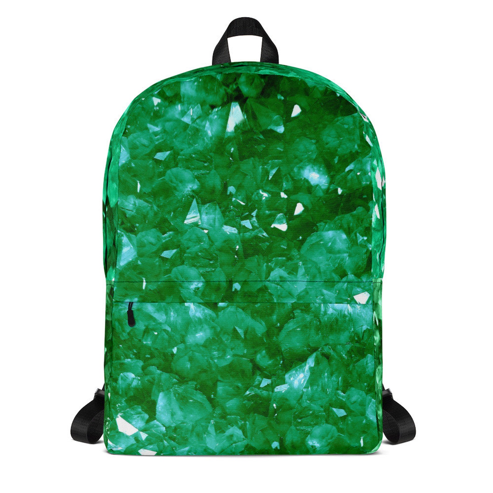 Emerald Crystals Backpack Emeralds Backpack Gem Stones Etsy