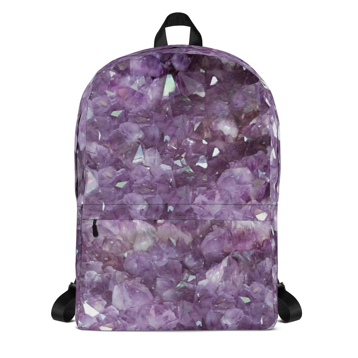 Amethyst Backpack Gem Stones Backpack Gems Backpack Rocks Etsy