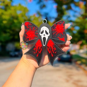 Car Freshie | Freshy | Fall | Halloween | Ghost Guy Bow