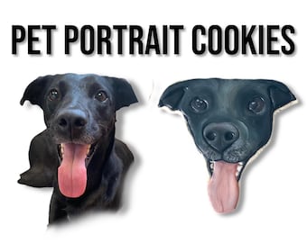 Pet Portrait Custom Cookies