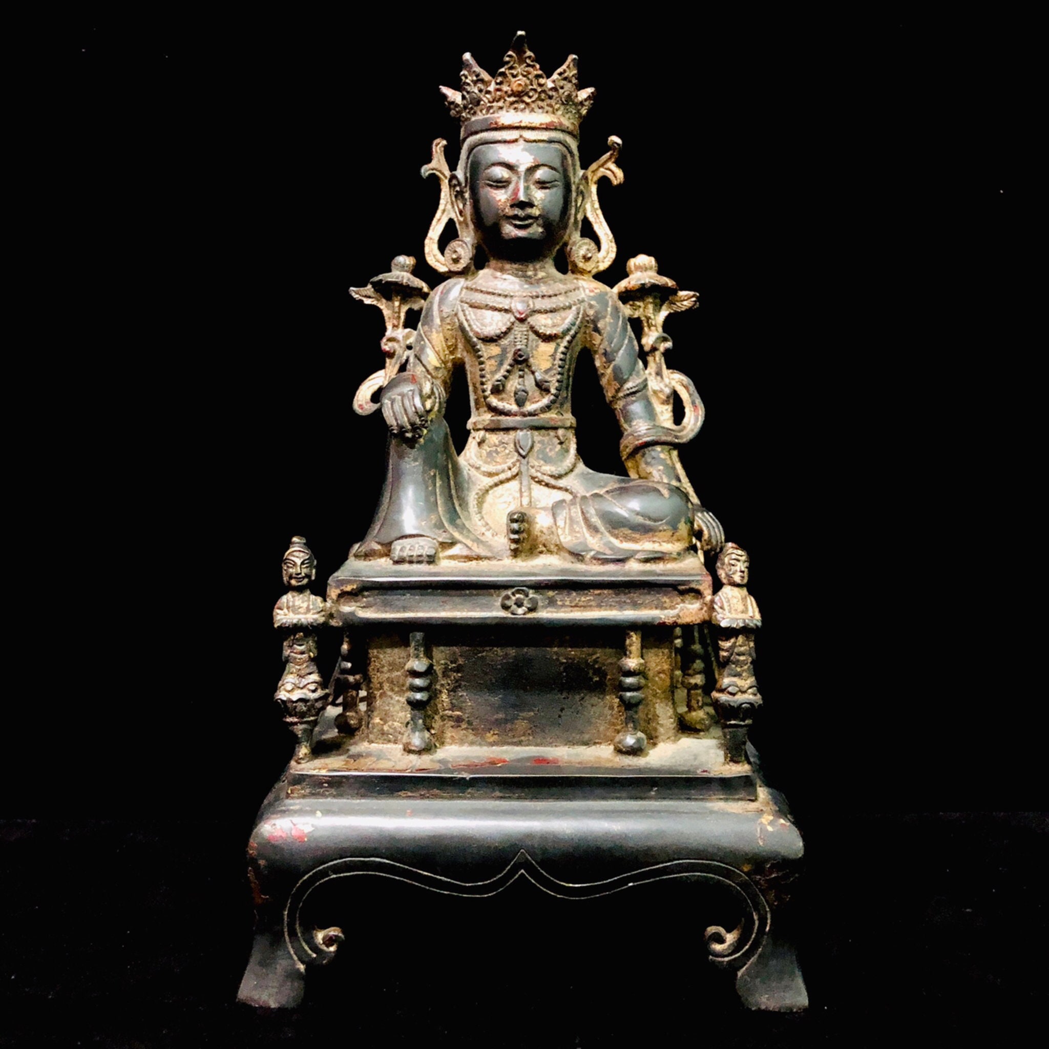 Asia China Tibet Antique Kwan Yin Guan Yin Buddha Statue Old Etsy